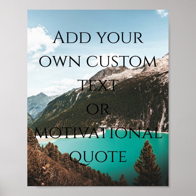 Create Your Own Custom Quote Poster (Front)