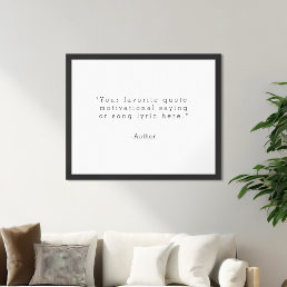 Create Your Own Custom Quote Poster