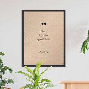 Create Your Own Custom Quote Poster