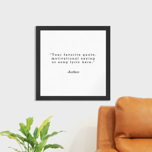 Create Your Own Custom Quote Poster