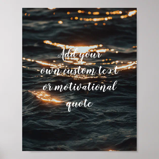 Create Your Own Custom Quote Poster | Zazzle