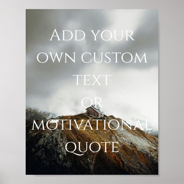 Create Your Own Custom Quote Poster (Front)