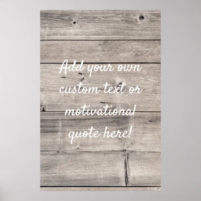 Create Your Own Custom Quote Poster | Zazzle