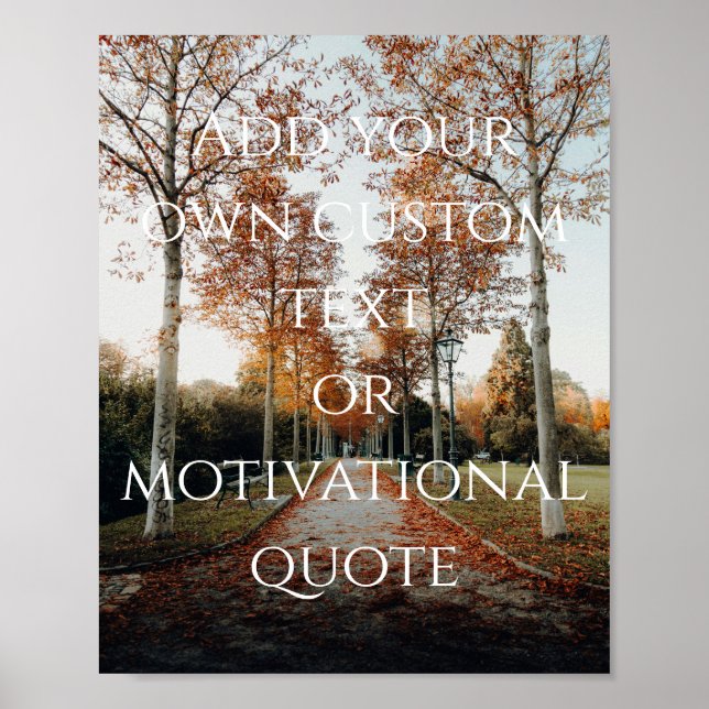 Create Your Own Custom Quote Poster (Front)
