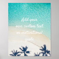 Create Your Own Custom Quote Poster - Beach