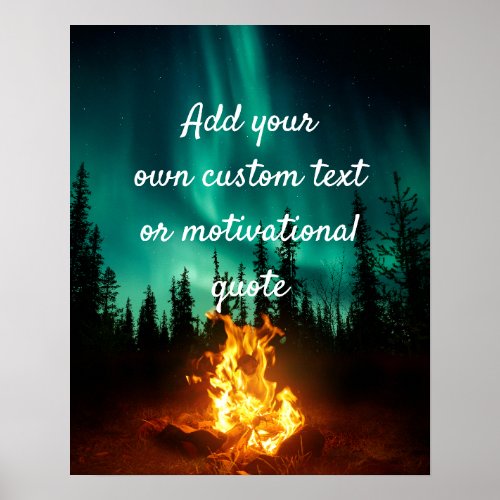 Create Your Own Custom Quote Poster _ Camp Fire