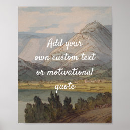 Create Your Own Custom Quote Poster -  Mountains