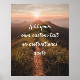 Create Your Own Custom Quote Poster - Mountains