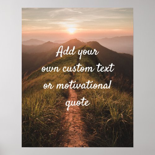 Create Your Own Custom Quote Poster _ Mountains