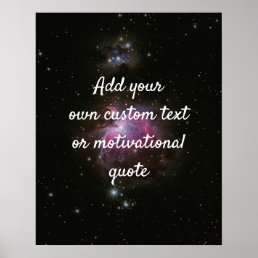 Create Your Own Custom Quote Poster - Night Sky