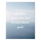 Create Your Own Custom Quote Poster - Ocean