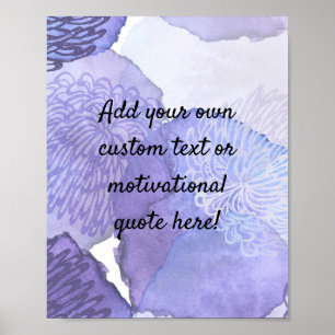 Create Your Own Custom Quote Poster - Purple