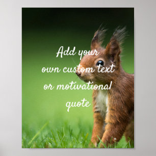 Create Your Own Custom Quote Poster - Squirrel