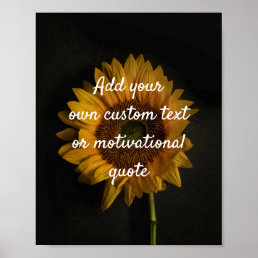 Create Your Own Custom Quote Poster - Sunflower