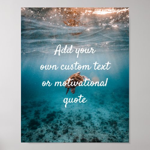 Create Your Own Custom Quote Poster _ Turtle