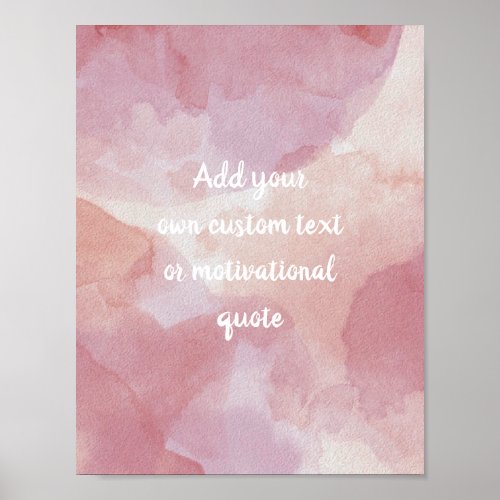 Create Your Own Custom Quote Poster _ Watercolor