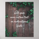 Create Your Own Custom Quote Poster - Wood & Ivy