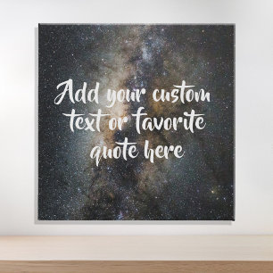 Create Your Own Custom Quote Space Faux Canvas Print