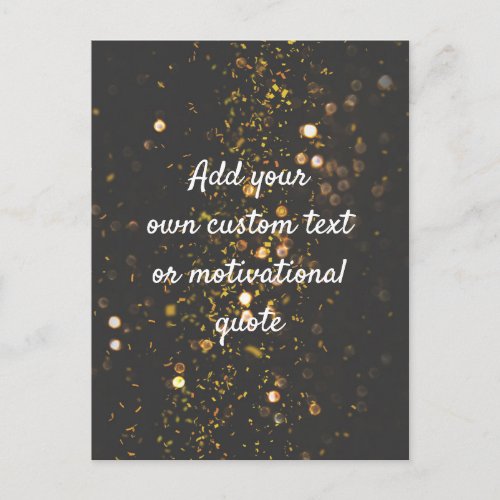 Create Your Own Custom Quote _ Sparkles Postcard