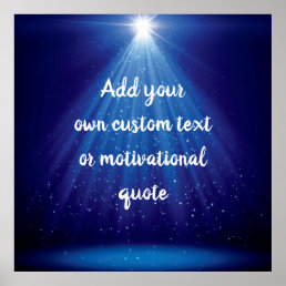 Create Your Own Custom Quote - Starry Night Sky Poster