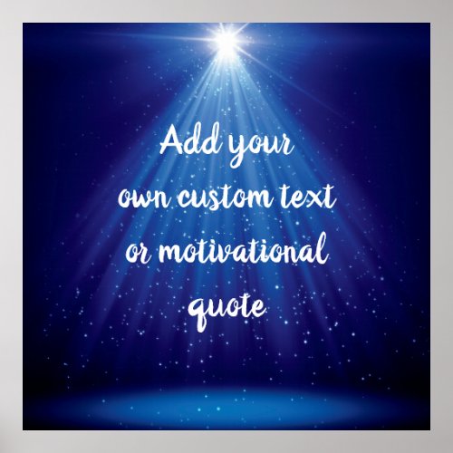 Create Your Own Custom Quote _ Starry Night Sky Poster