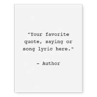 Create Your Own Custom Quote