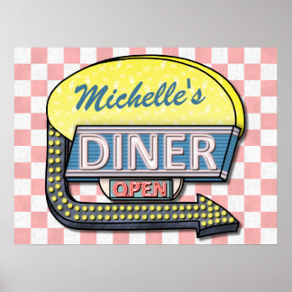 Create Your Own Custom Retro 50's Diner Sign 2