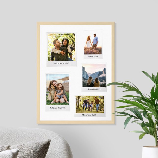 Create Your Own Custom Retro Instant Photo Collage Poster (Creator Uploaded)