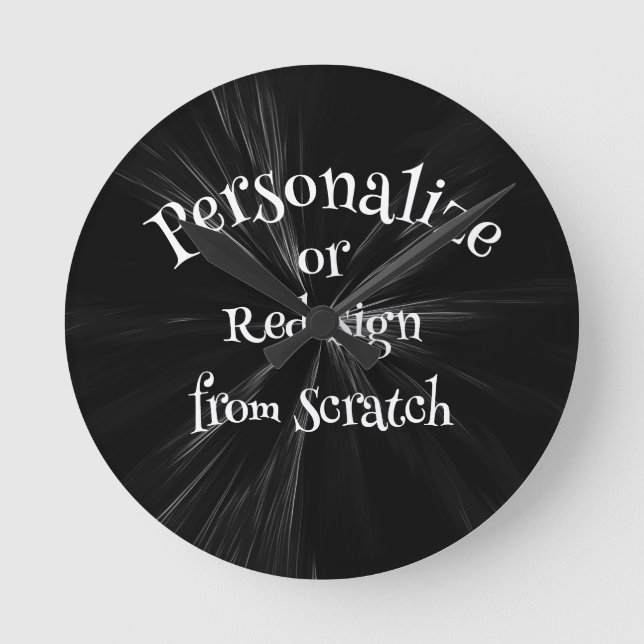 Create Your Own Custom Round Clock (Front)