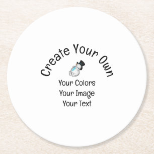 Create Your Own Custom Round Paper Coaster