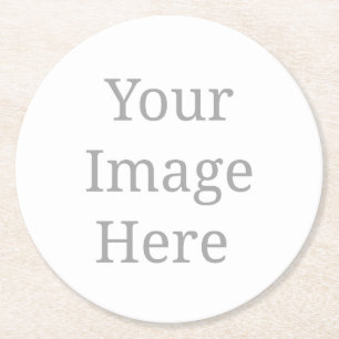 Create your own custom  round paper coaster
