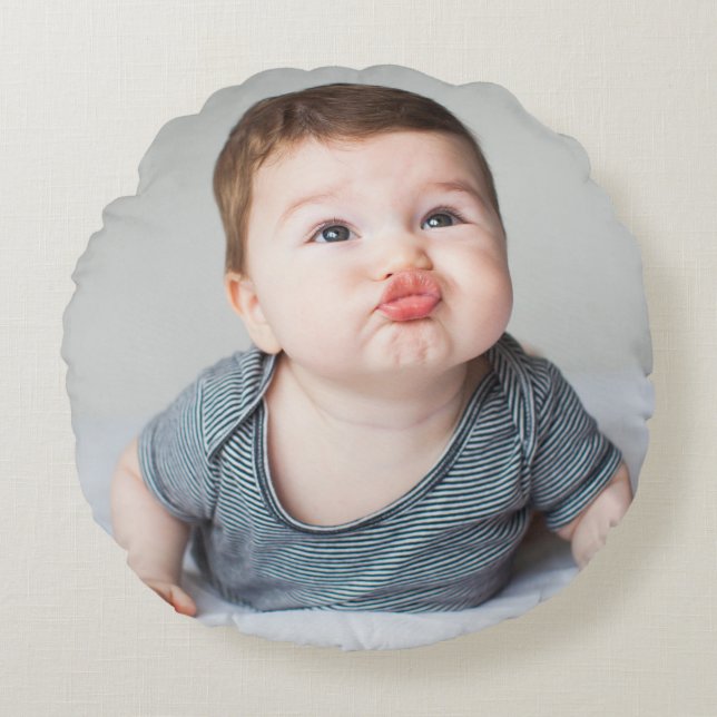 Create your own custom  round pillow (Front)