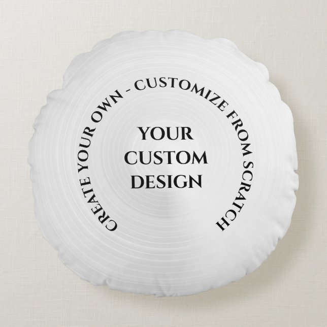 Create Your Own Custom Round Pillow (Front)