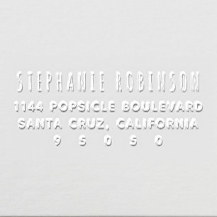 Create Your Own Custom Rustic Return Address Embosser