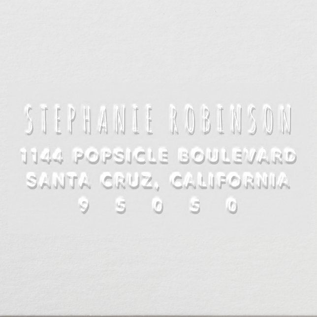 Create Your Own Custom Rustic Return Address Embosser (Design)