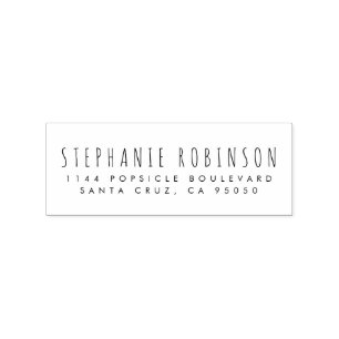 Create Your Own Custom Rustic Return Address Rubber Stamp