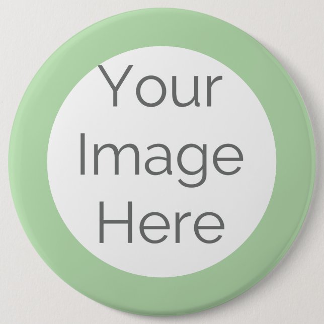 create your own custom sage green photo button (Front)