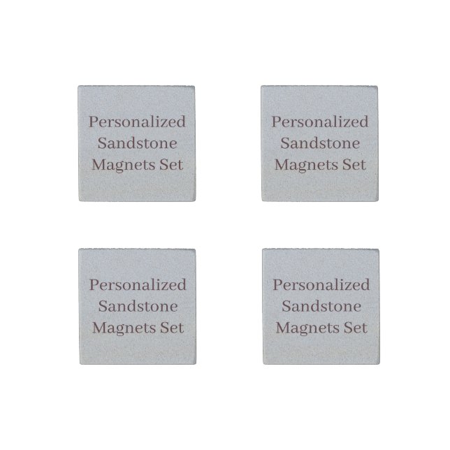 Create Your Own Custom Sandstone Stone Set Magnet (Front)