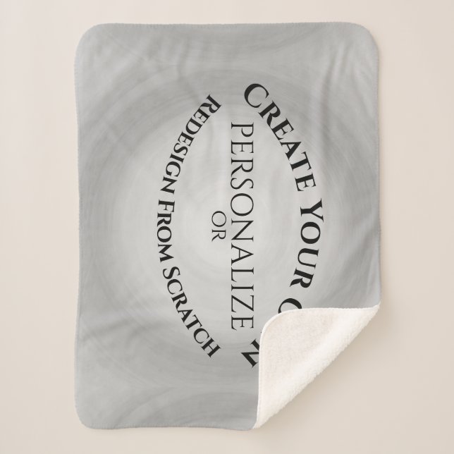 Create Your Own Custom Sherpa Blanket (Front)