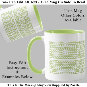 Create Your Own Custom Short Hidden Message 099GW Mug