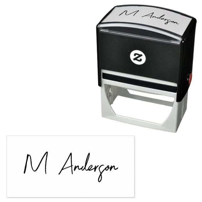 Create Your Own Custom Signature Personalized   Se Self-inking Stamp (In Situ)