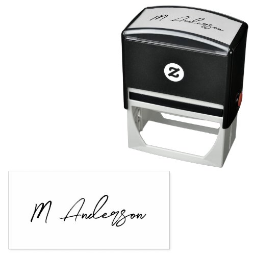 Create Your Own Custom Signature Personalized   Se Self_inking Stamp