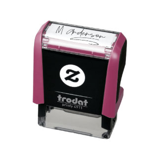 Create Your Own Custom Signature Personalized  Sel Self-inking Stamp