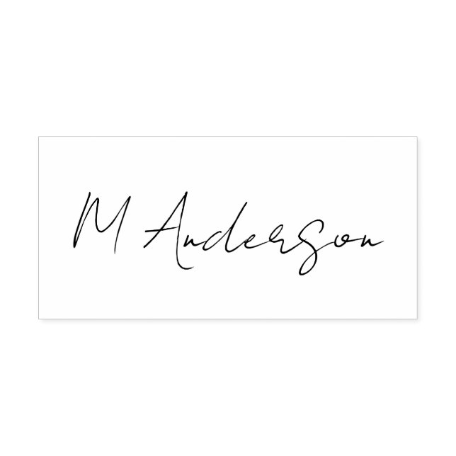 Create Your Own Custom Signature Personalized  Self-inking Stamp (Design)