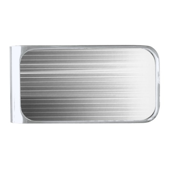 Create Your Own Custom Silver Finish Money Clip (Front)