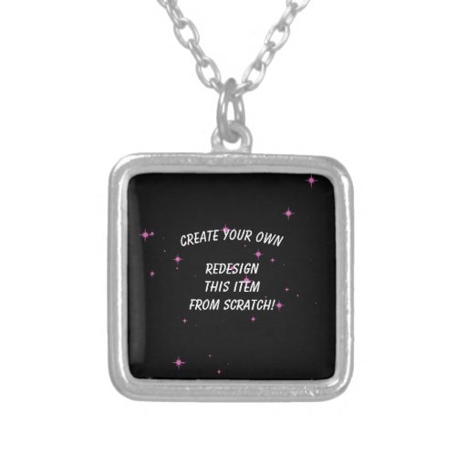 Create Your Own Custom Silver Plated Necklace