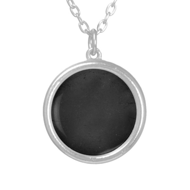 Create Your Own Custom Silver Plated Necklace (Front)