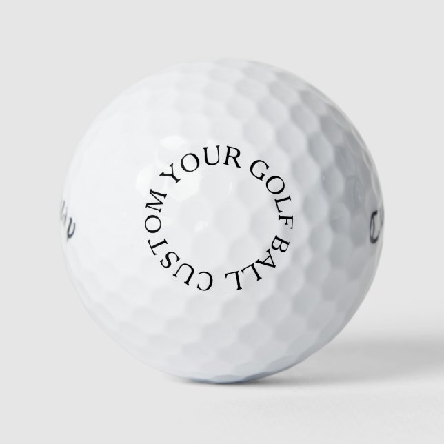 create your own custom simple Callaway Golf Warbir Balls (Front)