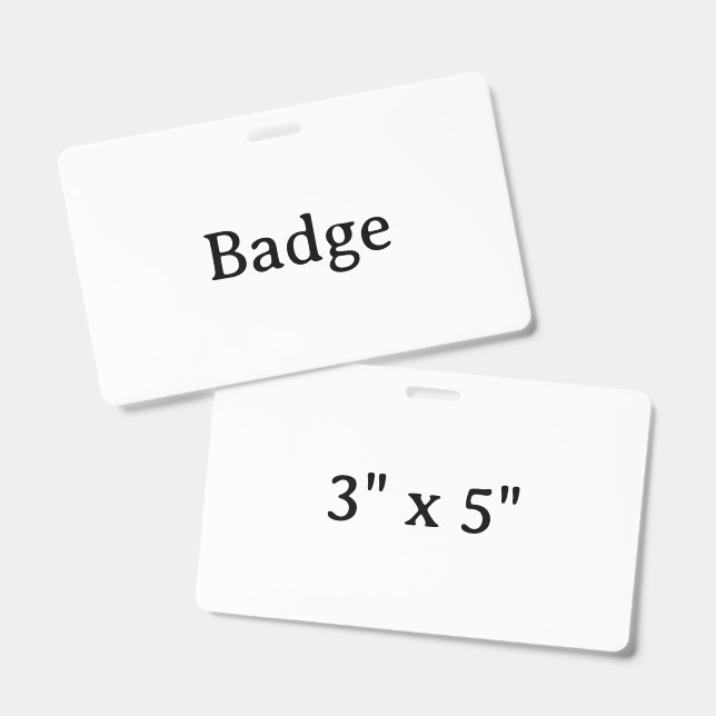 Create Your Own Custom Simple Design Badge (Front & Back)