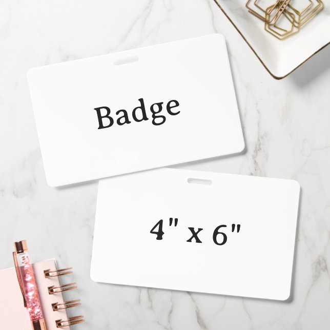 Create Your Own Custom Simple Design Badge (Office)